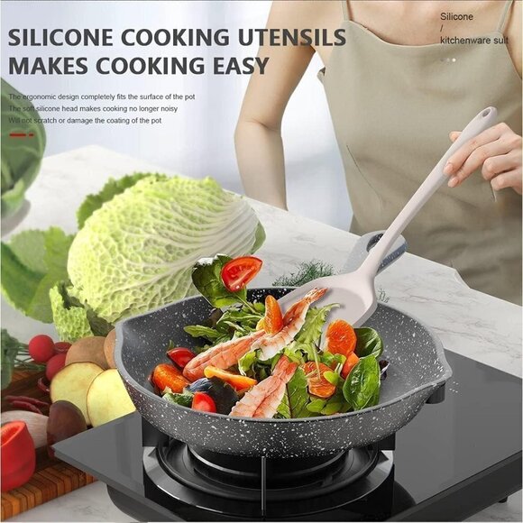 446°F Silicone Heat Resistant Kitchen Utensils Set for Nonstick - Picture 7 of 8